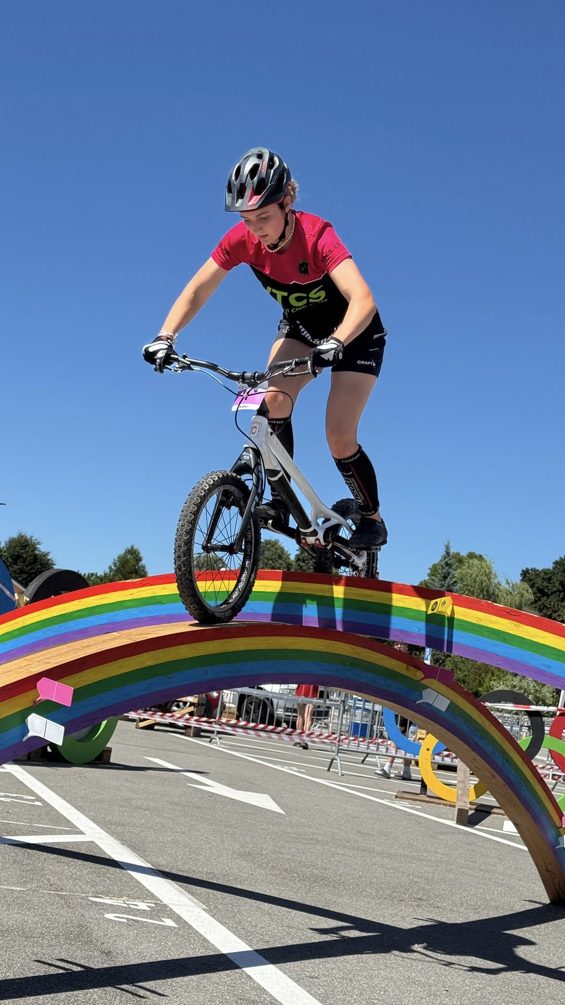 Shirin Sieber beim Velo Trial